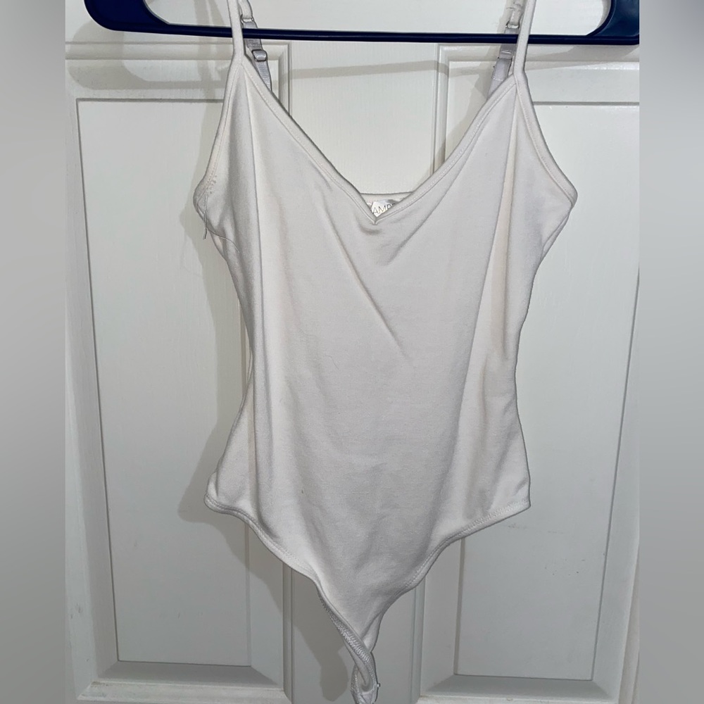 White Body suit - spaghetti strap